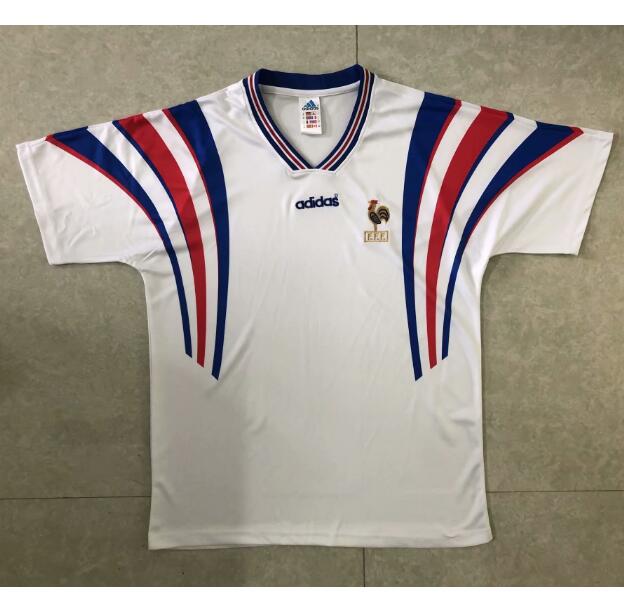 1996 France Retro Away Kit Soccer Jersey